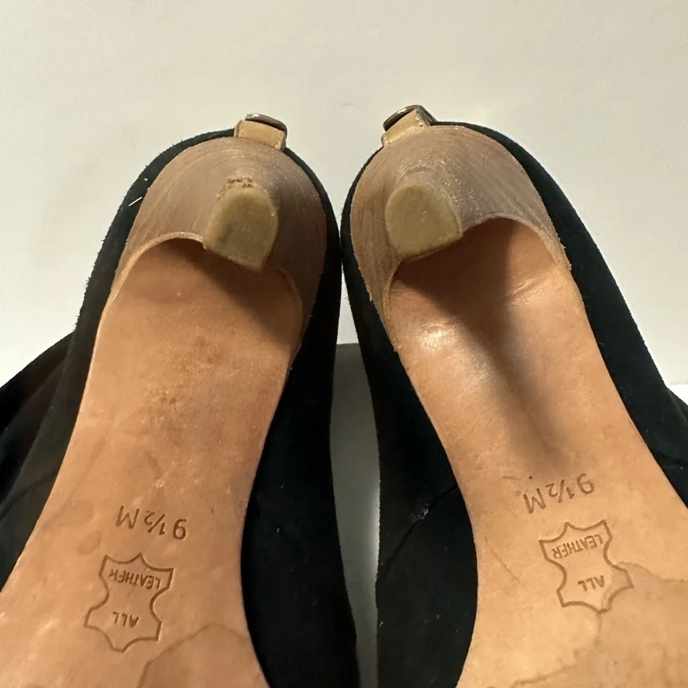 Tory Burch black suede booties size 7.5